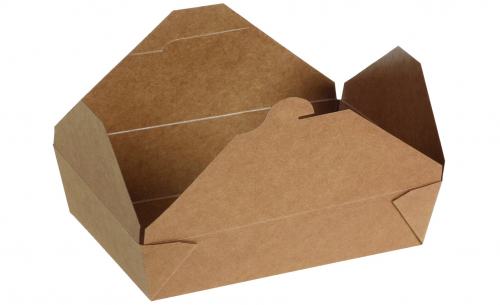 Take-Away-Box #2/1300ml braun Kraftpapier FSC®/PE